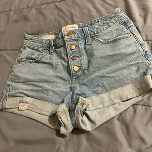 UNIVERSAL THREAD VINTAGE MIDI JEAN SHORTS - SIZE 0